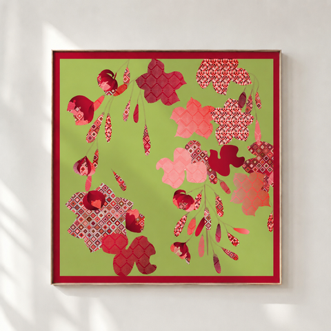 Warm. Natural silk scarf