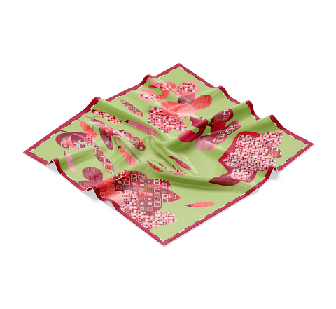 Embracing Warmth. Natural silk scarf