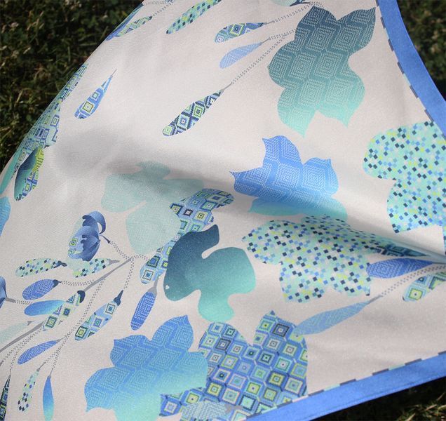 Deep Trust. Natural silk scarf