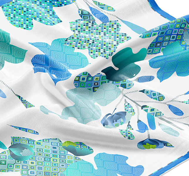 Trust. Natural silk scarf