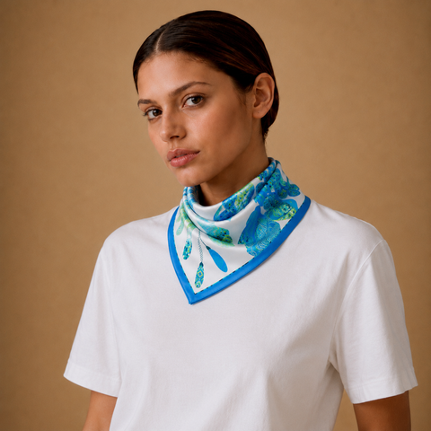 Trust. Natural silk scarf