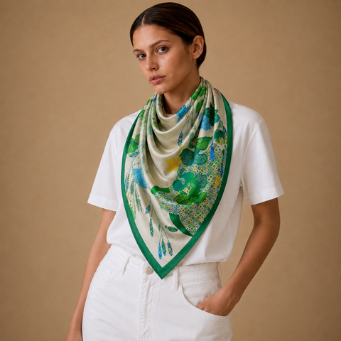 Acceptance. Natural silk scarf