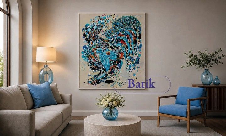 Batik on silk