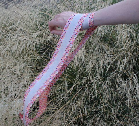 Sunny Joy. Natural silk twilly.