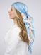 Bright Star. Natural silk scarf.