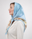 Bright Star. Natural silk scarf.